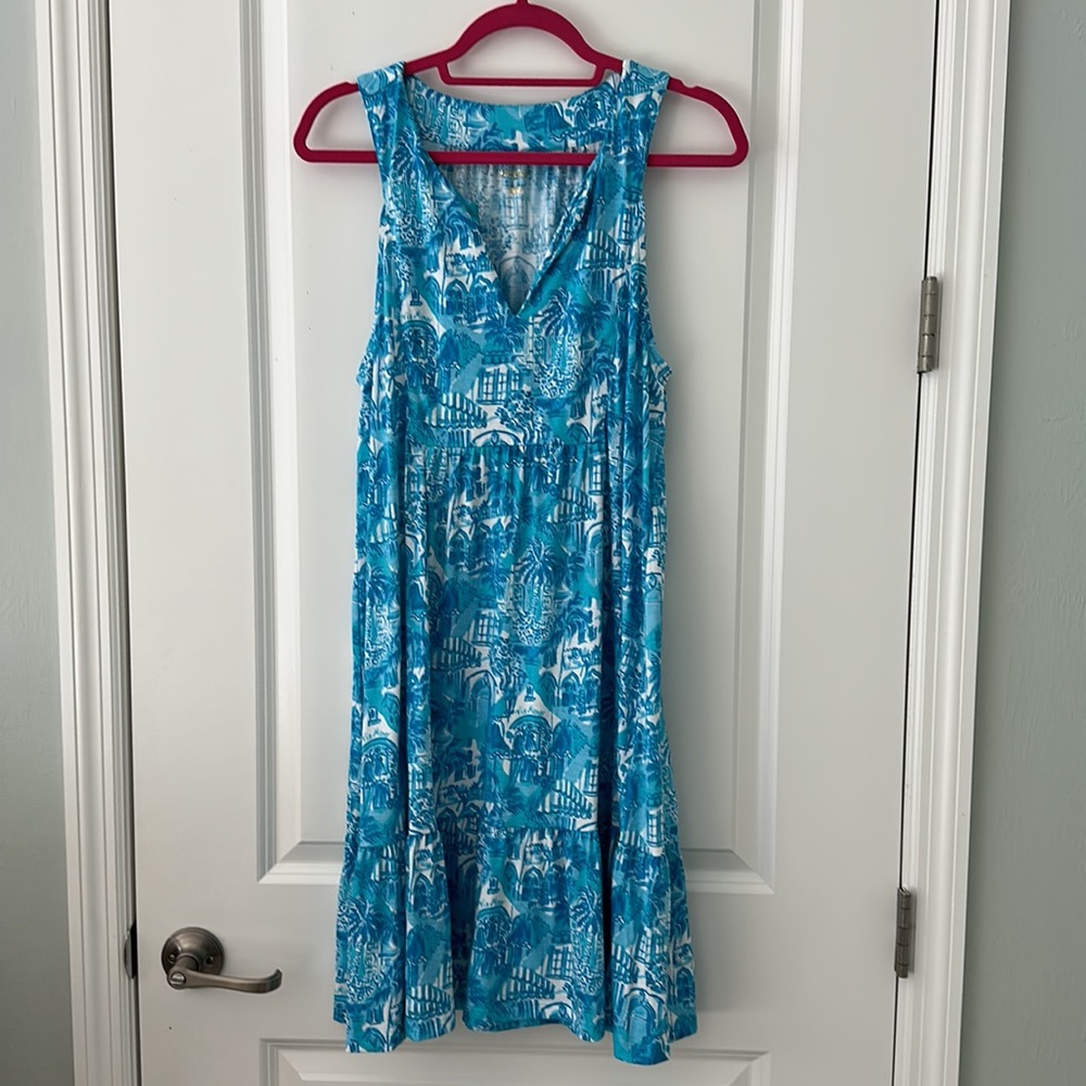 Lilly Pulitzer Amalfi Blue Sunny State Of Mind Lindy Dress